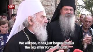 Orthodox Patriarch of Belgrade comments ConstantinopleMoscow schism [upl. by Ielarol]