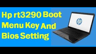 Hp rt3290 boot menu key  How to open HP laptop boot menu  hplaptop [upl. by Analak]