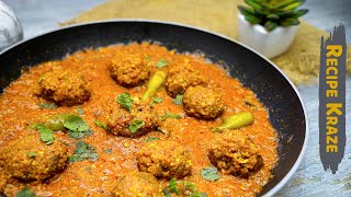 Cabbage Kofta Curry Recipe By Recipe Kraze Vegetable Kofta Curry Made Simple and Tasty [upl. by Maddis189]