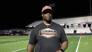 ULM Football Fall Camp Day PostPractice Interviews Davern Williams [upl. by Einnil]