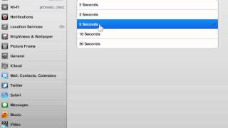 Apple iPad Set Slideshow Options [upl. by Enhpad]