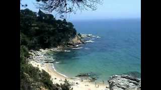 Beach Santa Cristina  Blanes  Lloret de Mar  Spain [upl. by Anirdnajela]