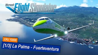 Microsoft Flight Simulator 2020 96  La Palma  Fuerteventura  Flugvorbereitung  Binter CRJ1000 [upl. by Ibbie]