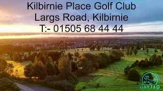 Aerial Drone Course overview of Kilbirnie Place Golf Club in Kilbirnie Ayrshire [upl. by Llenal991]