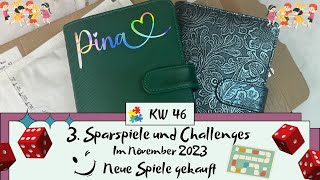 💖3Sparspiele amp Challenges │📆KW 46│🍁November 2023│📮Neue Spiele auspacken [upl. by Annil]