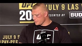 Brock Lesnar Would Like to Fight Cain Velasquez Again UFC 200 Post [upl. by Maryly956]