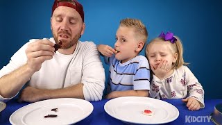 Gummy Food vs Real Food Challenge 2 KCity Family [upl. by Aletta]