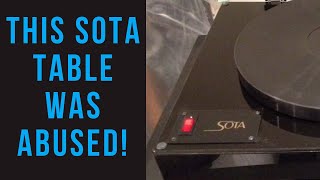 This Sota Turntable Was Abused Buyer beware when buying a used turntable [upl. by Hazen]