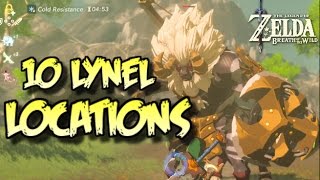 10 LYNEL LOCATIONS In Zelda Breath of the Wild [upl. by Jovita]