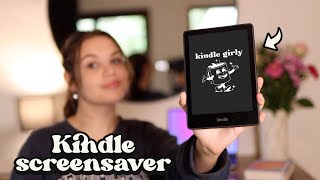 ☁️ How to Add a Custom Screensaver to your Kindle 💌 [upl. by Drwde995]