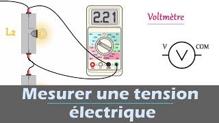 Mesurer une tension électrique 💡  Utilisation du Voltmètre  Physique  Collège  Lycée [upl. by Anagnos]