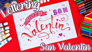 LETTERING DE SAN VALENTIN  Marialis ♡ [upl. by Astiram]