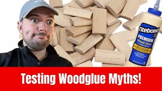 Do Dowels Make A Glue Joint Stronger Testing Common Wood Glue Myths [upl. by Ennoira]