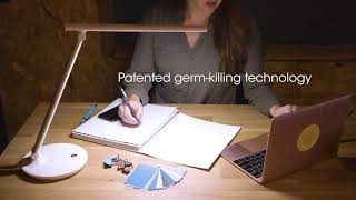 OttLite Emerge LED Sanitizing Desk Lamp with USB Charging [upl. by Meggi]