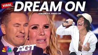 The Jurys Sound Is Amazing To Hysterics With The Song Dream On  Americas Got Talent 2023 Parody [upl. by Umberto]