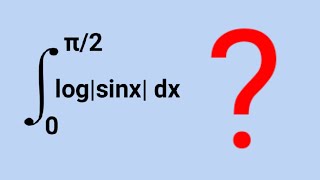 Trigonometric Integration logsinx 🔥 limit zero to pie by 2 log sinx integration 🎯 [upl. by Soule]