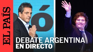 ELECCIONES 2023  Así ha sido el debate presidencial de Argentina entre MILEI y MASSA  EL PAÍS [upl. by Yllier990]