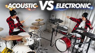 Acoustic VS Electronic Drums  Which ones better [upl. by Ahsieki]