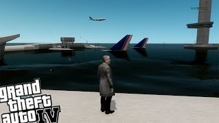 GTA IV Tsunami Mod  Huge Tsunami Hits Liberty City Airport Under Water [upl. by Mozelle]