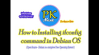 How to Installing ifconfig command in Debian OS  apt install nettools [upl. by Amilah227]