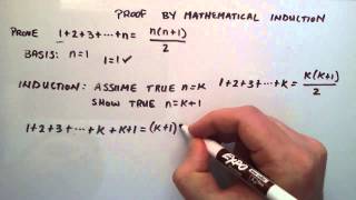 Proof by Mathematical Induction  How to do a Mathematical Induction Proof  Example 1 [upl. by Yole]