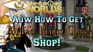 Aqw How To Get The Artifact Hunter Class  Shop [upl. by Eilraep]