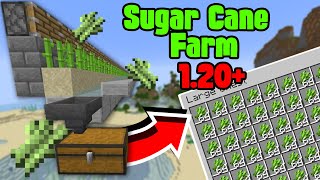 How to Make Easy Automatic Sugar Cane Farm Minecraft 120  Java amp Bedrock Edition [upl. by Konstantine]