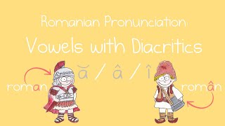 Romanian Pronunciation Vowels with Diacritics ă  â  î  The Difference Diacritics Make [upl. by Tippets]