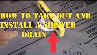 DIY INSTALLATION SHOWER DRAIN [upl. by Lyram]