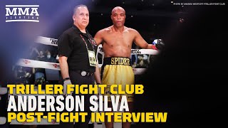 Anderson Silva Reacts To Knocking Out Tito Ortiz  Triller Fight Club  MMA Fighting [upl. by Akihdar]