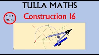 Construction 16 Circumcentre and circumcircle of a given triangle [upl. by Rinna157]