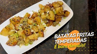 BATATAS FRITAS NA AIRFRYER E TEMPERADAS COM MOLHO ESPECIAL RECEITA RÁPIDA SIMPLES E DELICIOSA [upl. by Michaud396]