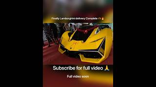 Lamborghini terzo Indian 1st hand made car delivery 🫶viral shortvideos car shortlamborghini [upl. by Moitoso]