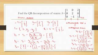 QR DECOMPOSITION OF MATRIX [upl. by Notfol]