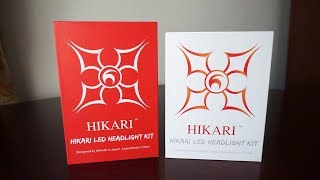 HIKARI 9600lm vs HIKARI Ultra 12000lm 6000k LED H7 Comparison Review [upl. by Eliason]