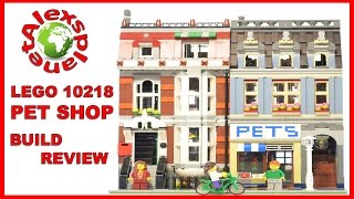 Lego Pet Shop Animated Stop Motion Build Review Lego 10218 [upl. by Roose530]