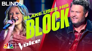 FifteenYearOld Ansley Burns Sounds Angelic on quotUnchained Melodyquot  The Voice Blind Auditions 2022 [upl. by Ewell]