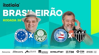 JORNADA DUPLA NA ITATIAIA CRUZEIRO X PALMEIRAS E BAHIA X ATLÉTICO  REACT DO BRASILEIRÃO [upl. by Ardnosal]