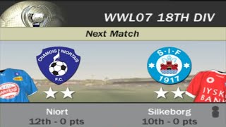 FIFA 07  WWL 07 18th Division Week 1 Match 7  Niort vs Silkeborg AI vs AI [upl. by Aleehs]