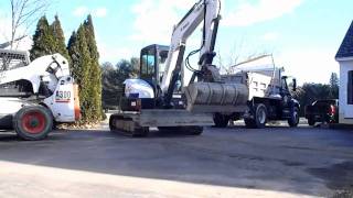 Bobcat Power Tilt on E50 Mini Excavator [upl. by Legra180]