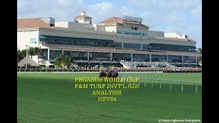 PEGASUS WORLD CUP FampM TURFG2 ANALYSIS  12724 [upl. by Benedict]