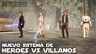 Nuevo sistema de Heroes vs Villanos  Leia Giros locos  Star Wars Battlefront 2 [upl. by Byers882]