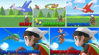 Opening Comparison  Pokémon Ruby Sapphire Emerald and ORAS  4K GBA 3DS [upl. by Aisiat]