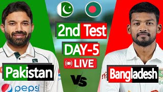 Ban vs Pak live match today  Bangladesh vs Pakistan Live Score  5th Day [upl. by Akins]