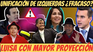 Pacto de Izquierdas ¡FRACASO Luisa González vs Daniel Noboa se perfila con izquierda dividida [upl. by Pickett]