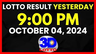 Swertres Result Yesterday 2PM5PM amp 9PM October 4 2024  2D3D Lotto [upl. by Heimlich]