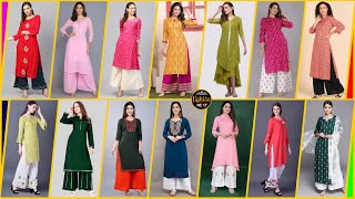 👉Latest Kurti Plazo Suit Design Collection 2023 🌟 [upl. by Kajdan]