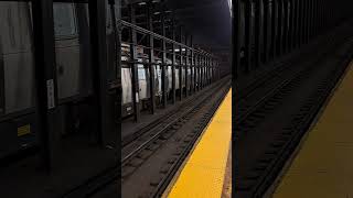 Manhattan Bound R143 L train Canarsie Bound R143 L trains action at Montrose Avenue [upl. by Cusack853]