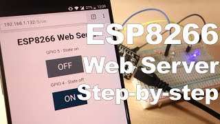 Build an ESP8266 Web Server with Arduino IDE  Code and Schematics [upl. by Ynnel]