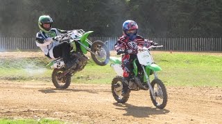 New Kawasaki KX65 and a surprise from Lee Bowers for Lottie Trenchard [upl. by Kcirevam]